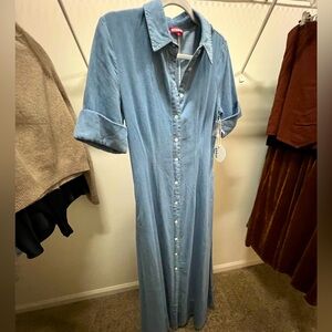 STAUD Denim Joan Dress (New)